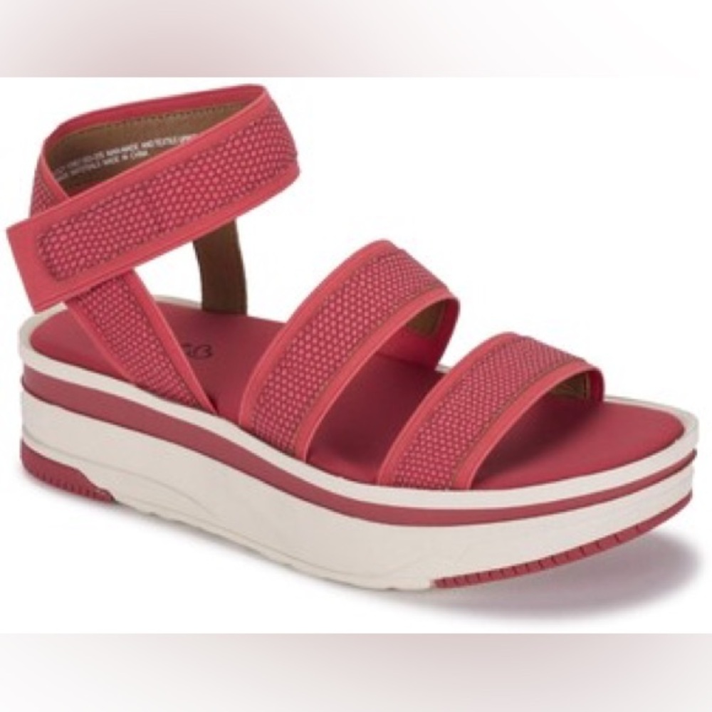 BareTraps Hot Pink Strappy Platform Sandals